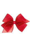Wee Ones RED Med Sparkle Texture Bow