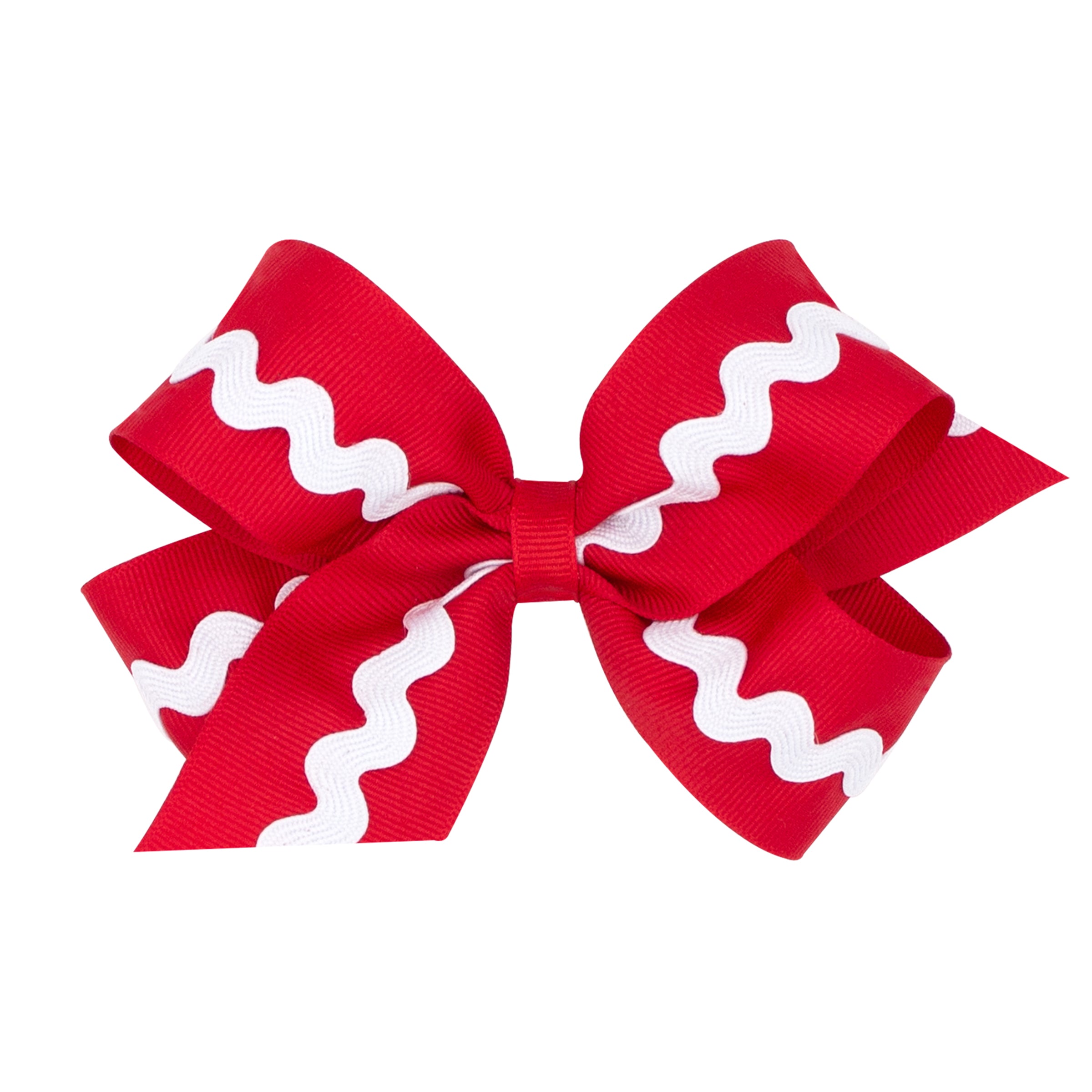 RED Medium Ric Rac Bow – Bowfish Kids