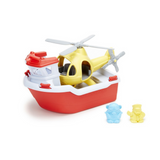 Green Toys rescue boat and helicopter