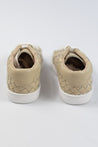 Bone Leather Woven Sneaker Hard Sole (Toddler + Little Boy)