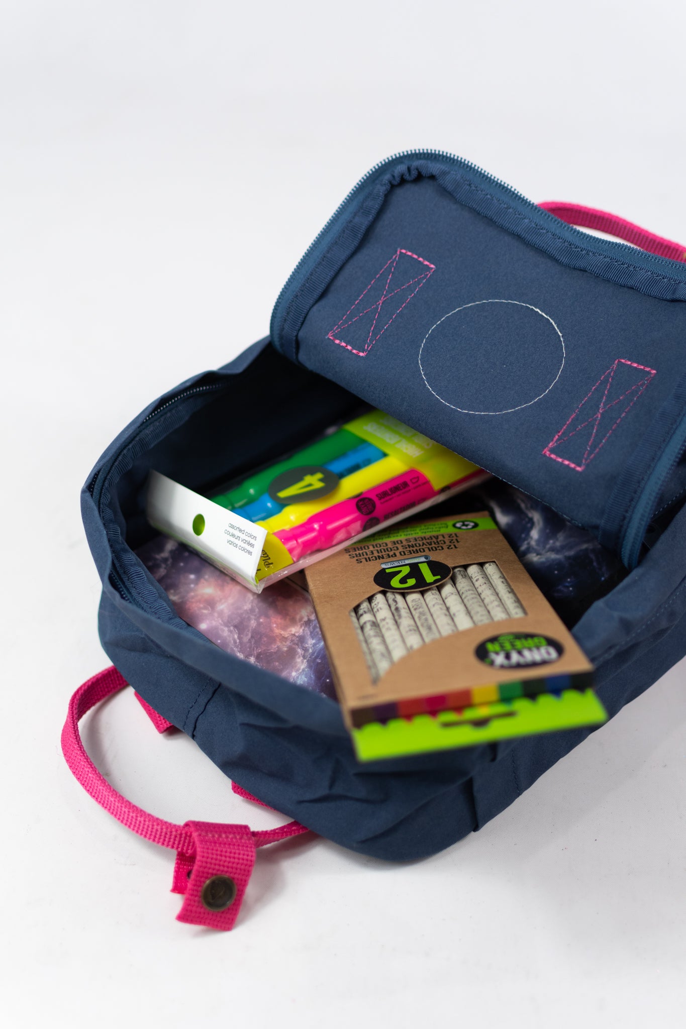 Kanken Royal Blue-Flamingo Pink Mini Backpack – Bowfish Kids