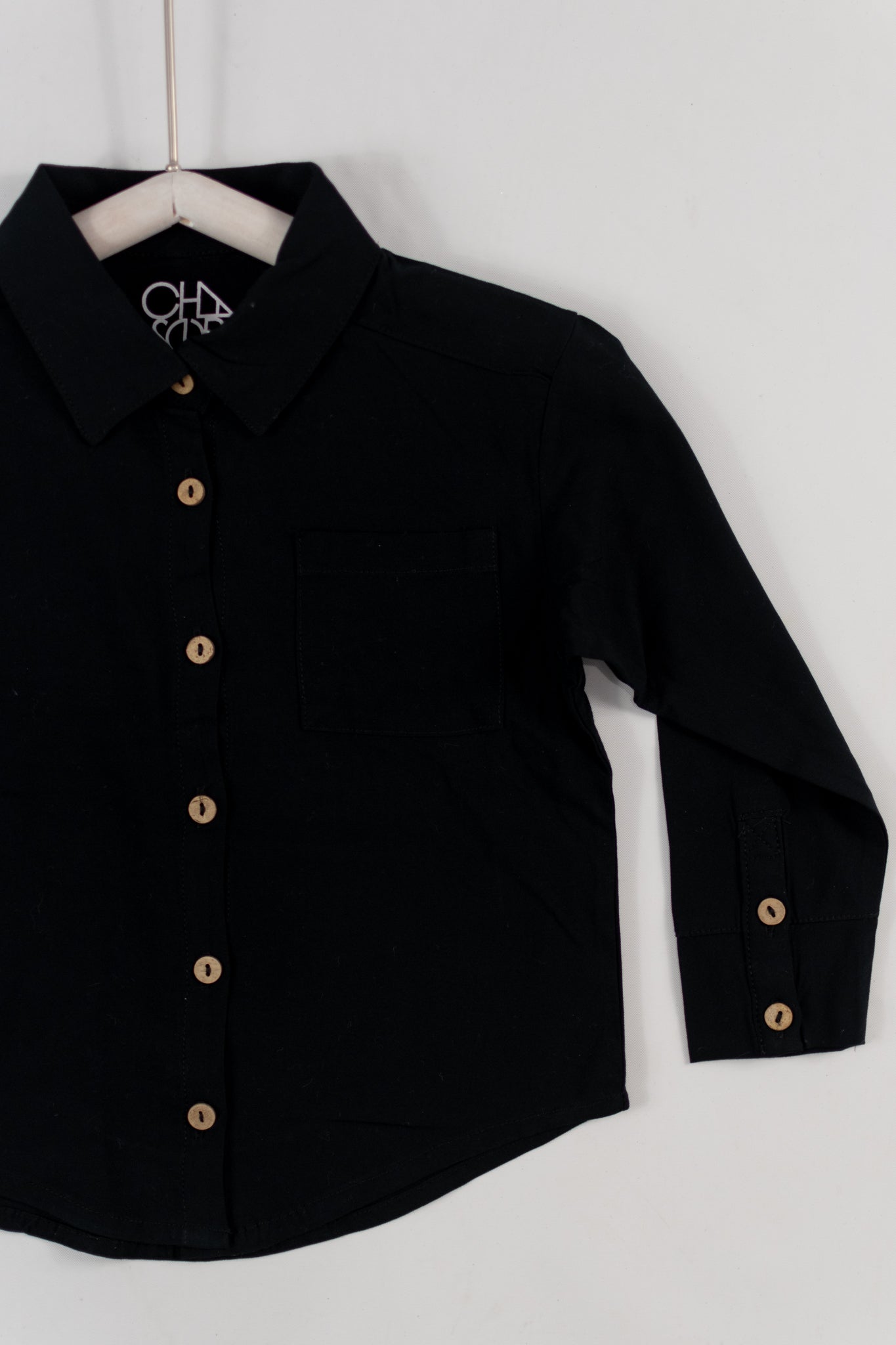 Chaser Black Collared Shirt