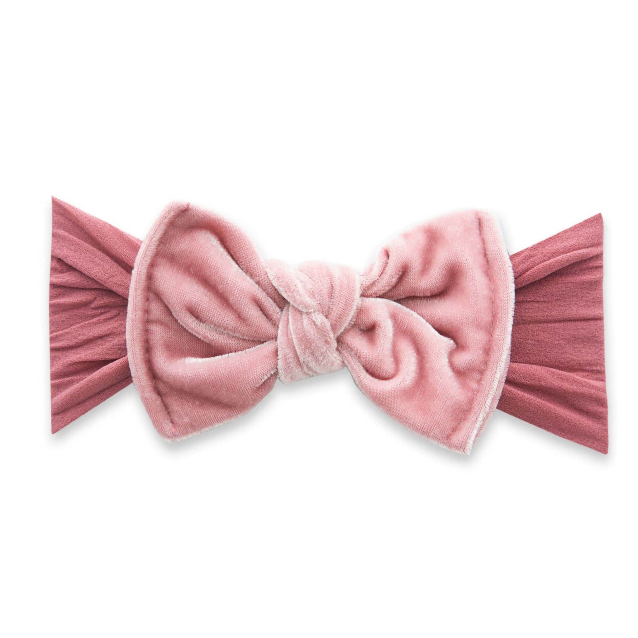 Baby Bling bow velvet rose headband
